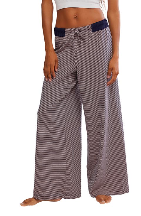 Out and About Stripe Knit Wide Leg Pants