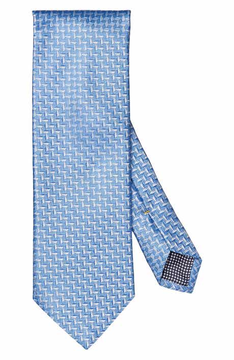 Eton Zigzag Jacquard Silk Tie