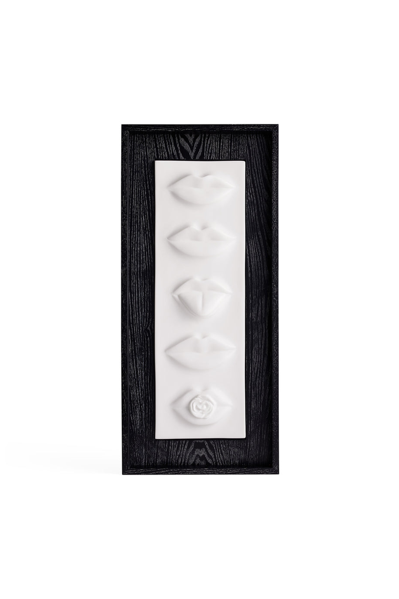 Gala Vertical Wall Sculpture, Main, color, Black / White