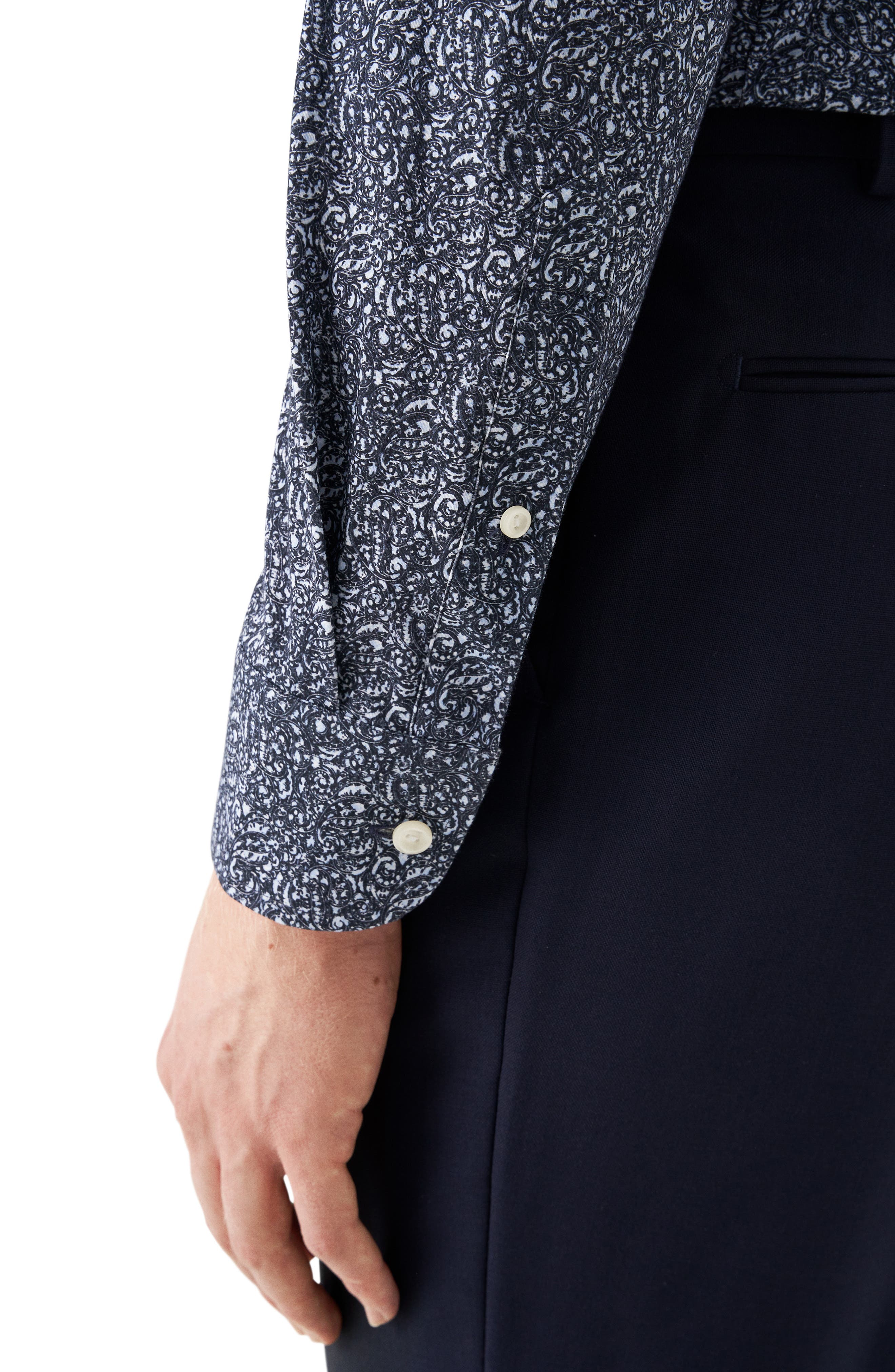 Slim Fit Paisley 4Flex Fit Stretch Jersey Dress Shirt - image 2