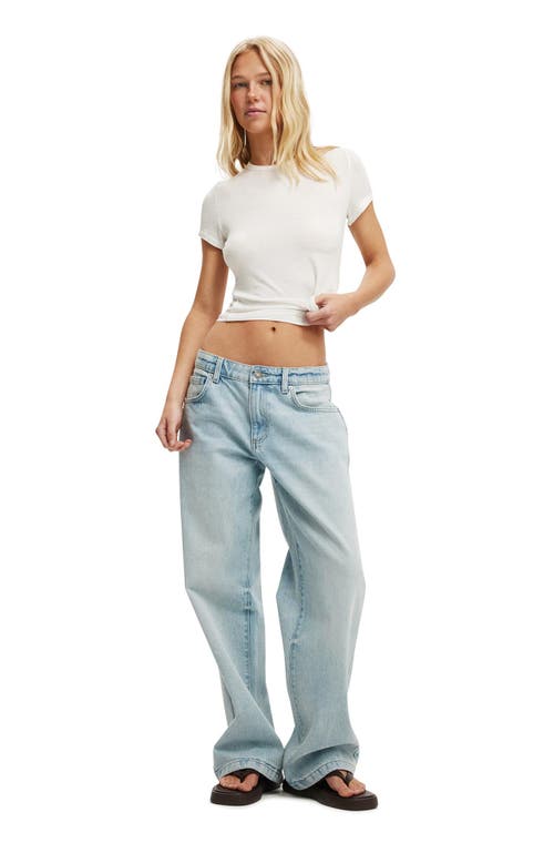 Cotton On Sheer Layer Crew Short Sleeve In White