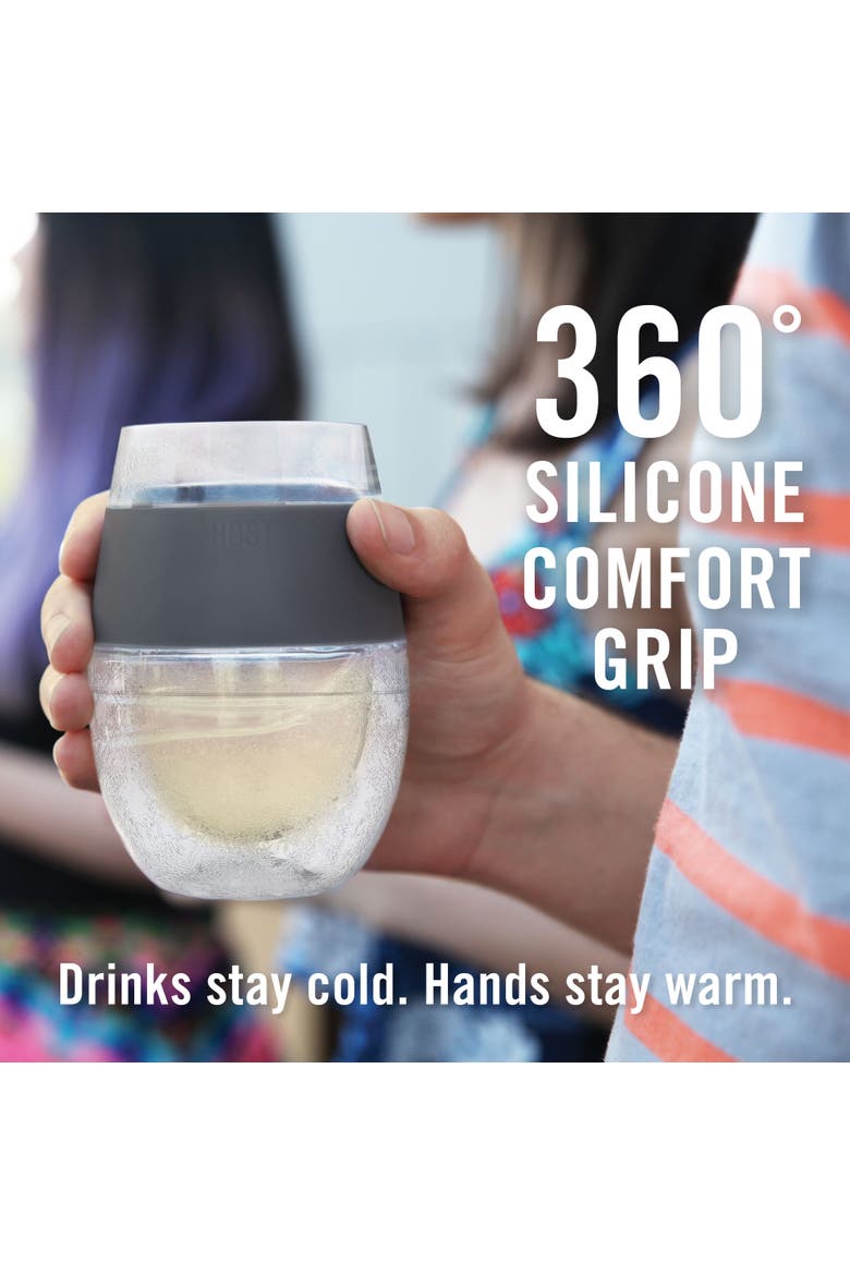 Wine FREEZE Cooling Cup, Alternate, color, Clear