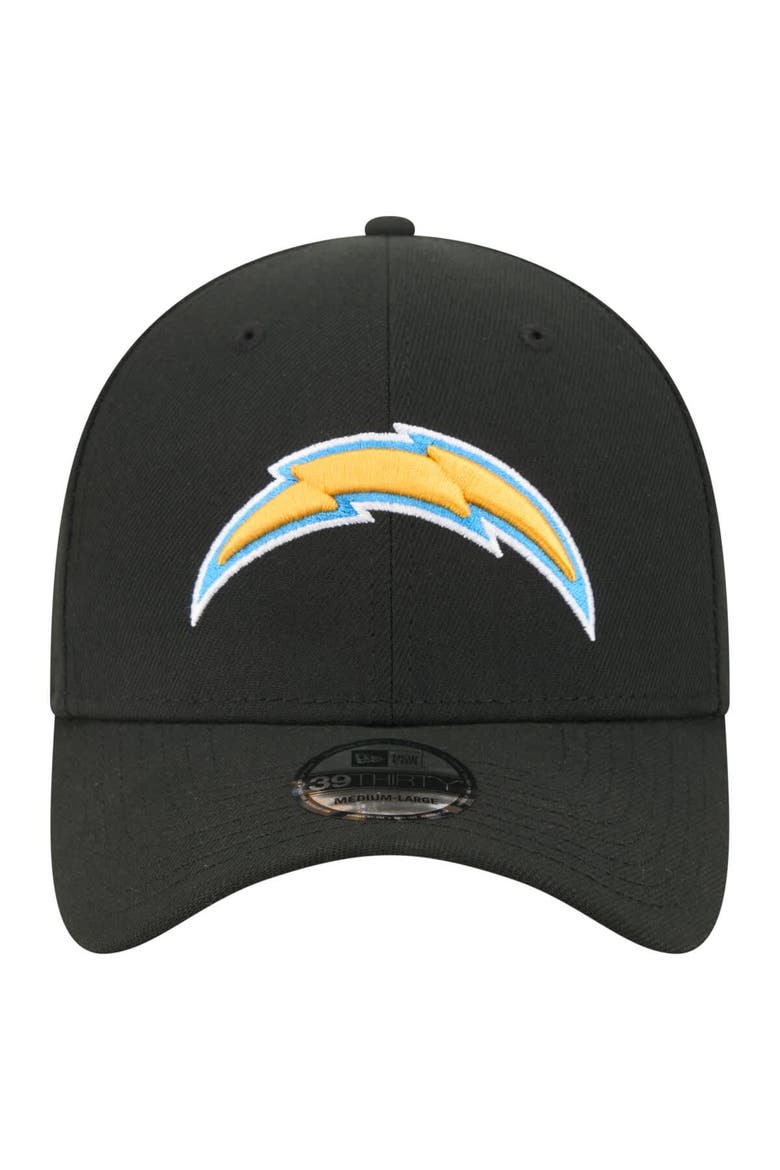 Men's New Era  Black Los Angeles Chargers Core Team 39THIRTY Flex Hat, Alternate, color, Black