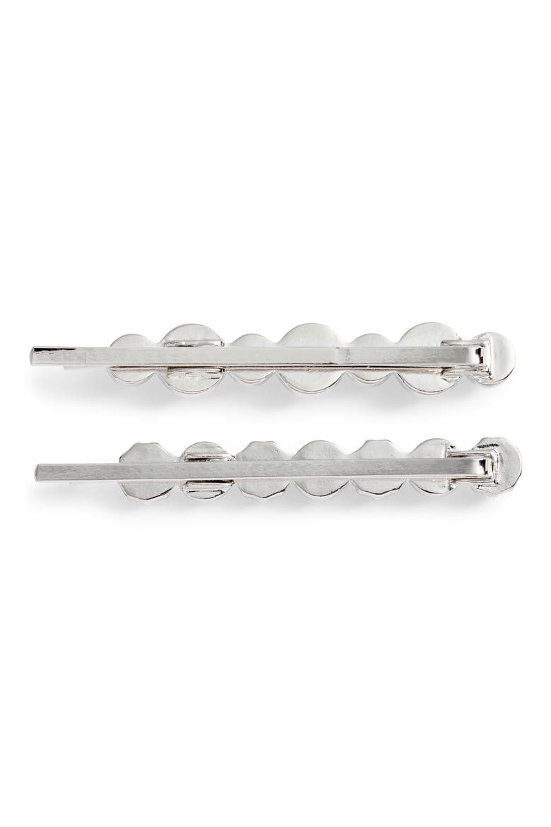2-Pack Imitation Pearl Hair Clips (Nordstrom Exclusive), Alternate, color, SILVER