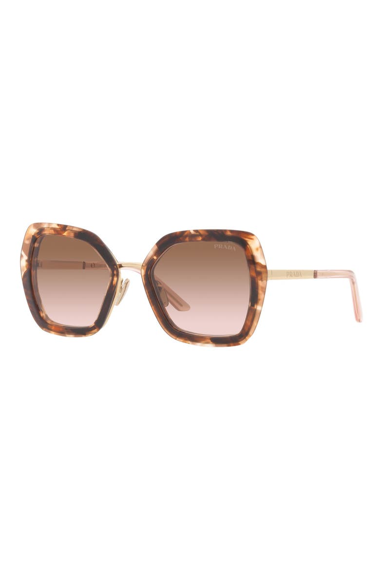 Pillow 53mm Sunglasses, Alternate, color, CARAMEL TORTOISE