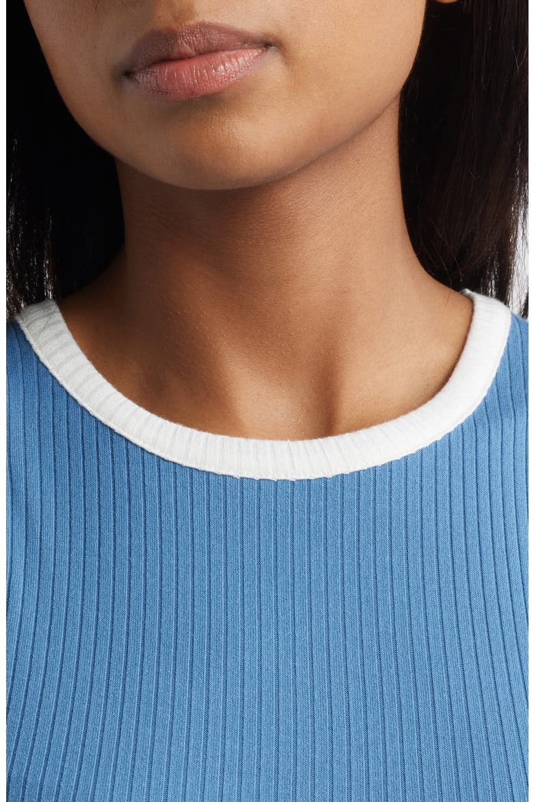 Racer Tank Midi Dress, Alternate, color, BLUE