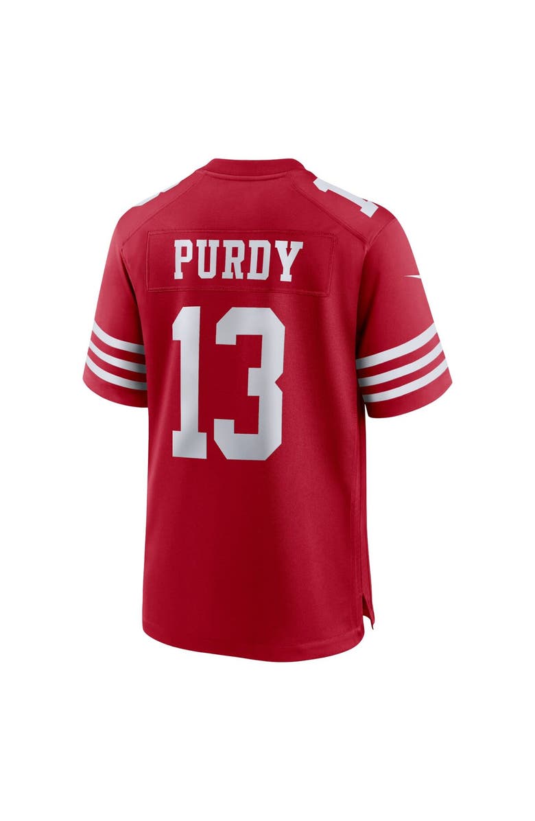 Nike Men's Nike Brock Purdy Scarlet San Francisco 49ers Super Bowl LVIII Game Jersey, Alternate, color, 