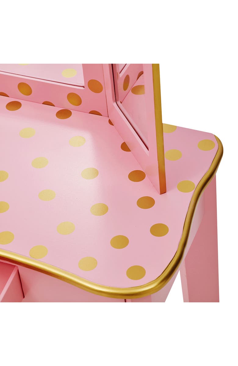 Teamson Kids Fantasy Fields Gisele Vanity Set, Alternate, color, Pink