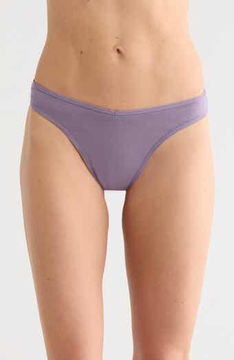 NORDSTROM RACK Assorted 5-Pack Stretch Cotton Thongs
