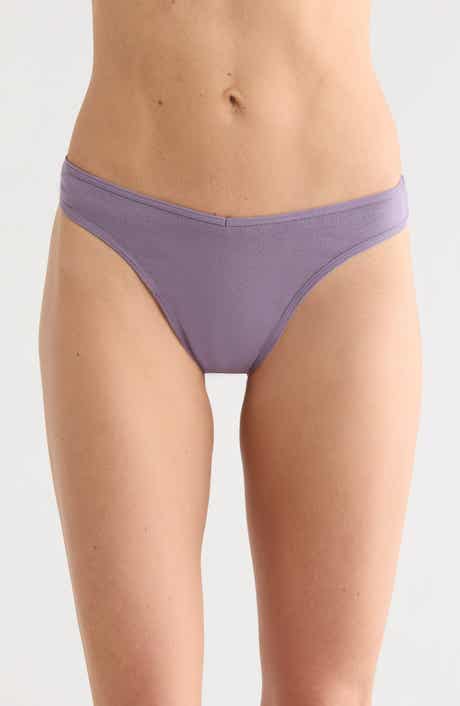 NORDSTROM RACK Assorted 5-Pack Stretch Cotton Thongs