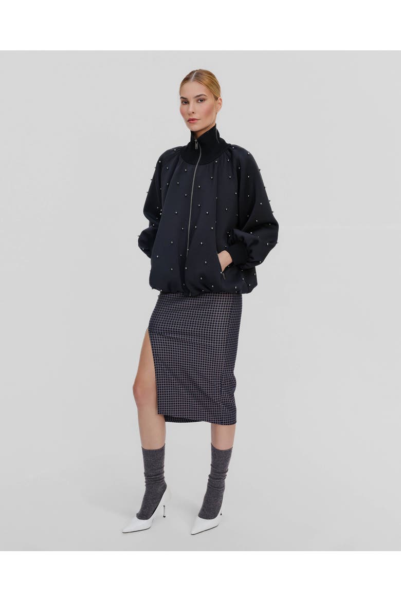 Leucothea Pearly Bomber, Alternate, color, Black