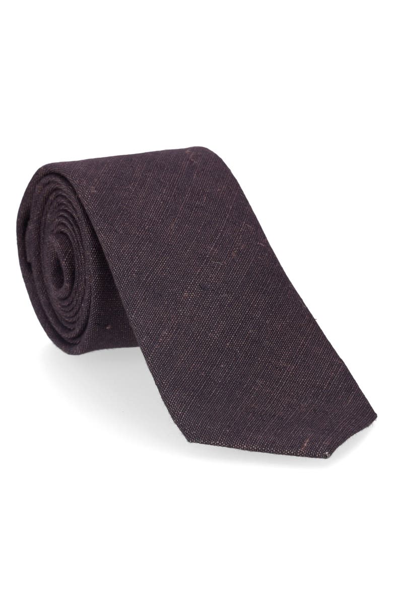 Fortela Hemp Imperial Tie, Main, color, Beige