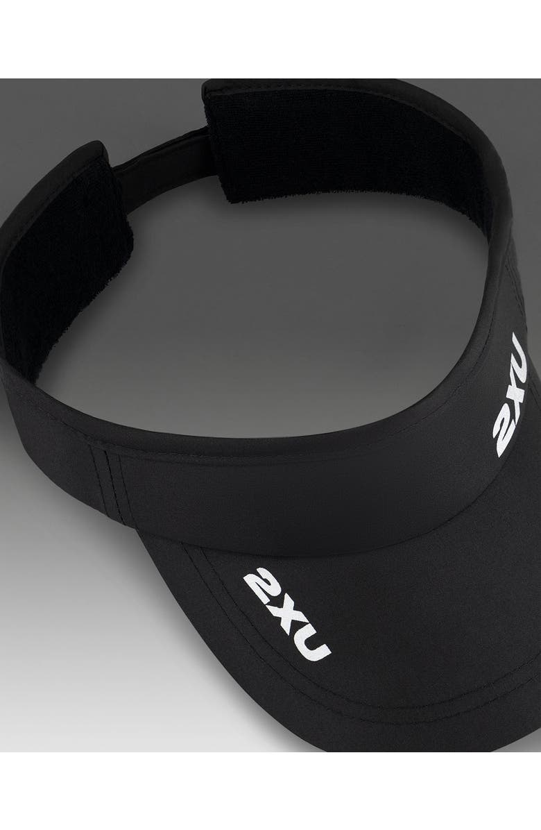 2XU Run Visor, Alternate, color, Black/Black