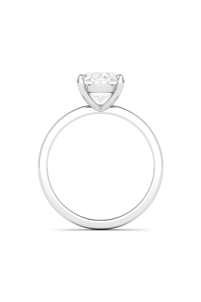 Oval Cut Lab Created Diamond Ring, Alternate, color, 2.00 CTW 18K WHITE GOLD