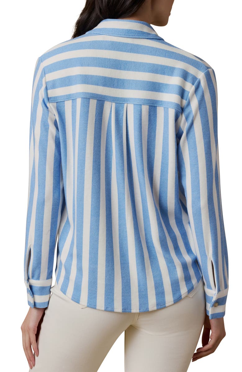 Faherty Legend Sweater Knit Plaid Button-Up Shirt, Alternate, color, South Winds Stripe