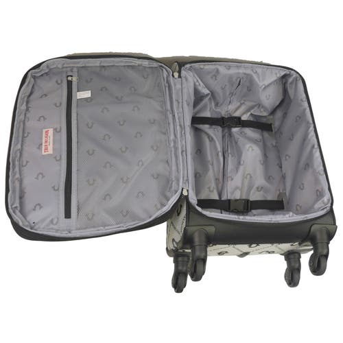 TRUE RELIGION TRUE RELIGION SOFT SIDED 23" EXPANDABLE, SPINNER LUGGAGE WITH BUDDAH PATCH