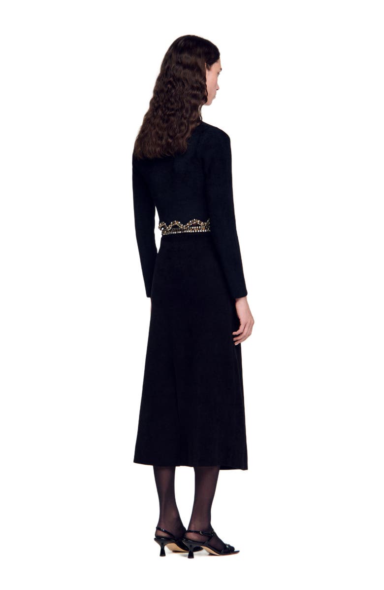 SANDRO Short rhinestone skirt, Alternate, color, 