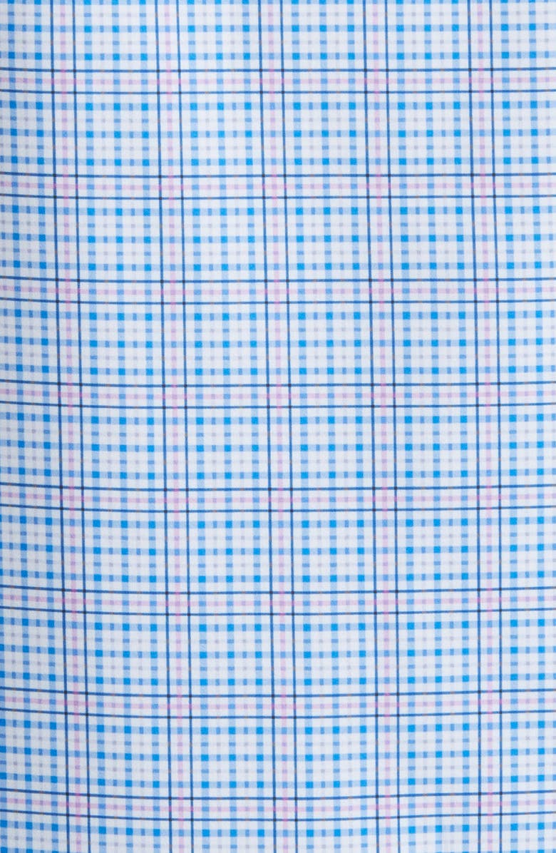 W.R.K Slim Fit Check Stretch Dress Shirt, Alternate, color, Blue/ Pink