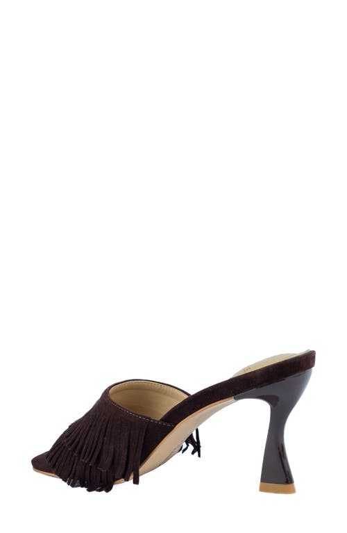 Kenneth Cole Darby Slide Sandal In Chocolate Suede