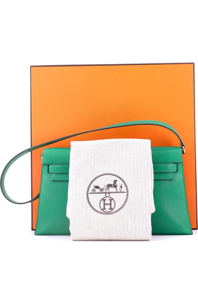 Pre-Owned Hermes Kelly Elan Shoulder Bag Chevre Chamkila, Alternate, color, Menthe