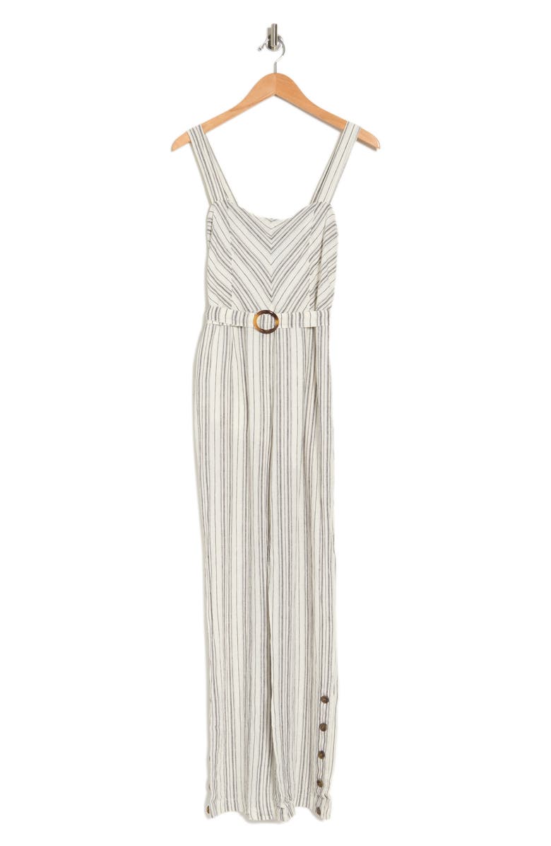 VELVET HEART Savannah Bare Stripe Sleeveless Jumpsuit, Alternate, color,