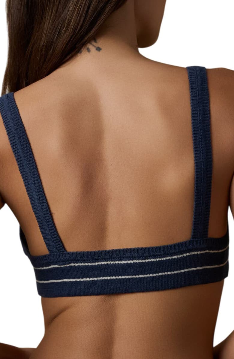 Faherty Miramar Linen & Organic Cotton Sweater Bralette, Alternate, color, 