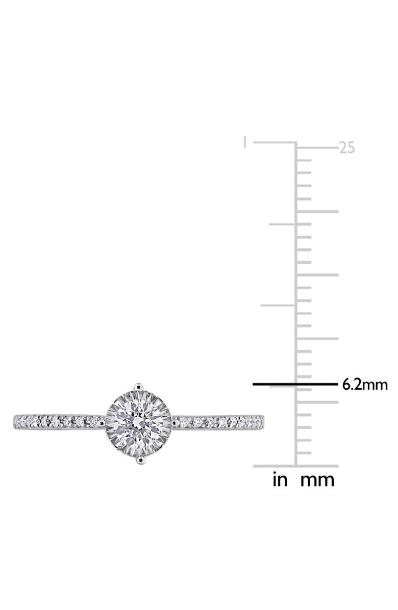 Julianna B. 1/4 ctw Lab-Grown Diamond Engagement Ring 18k, Alternate, color, 