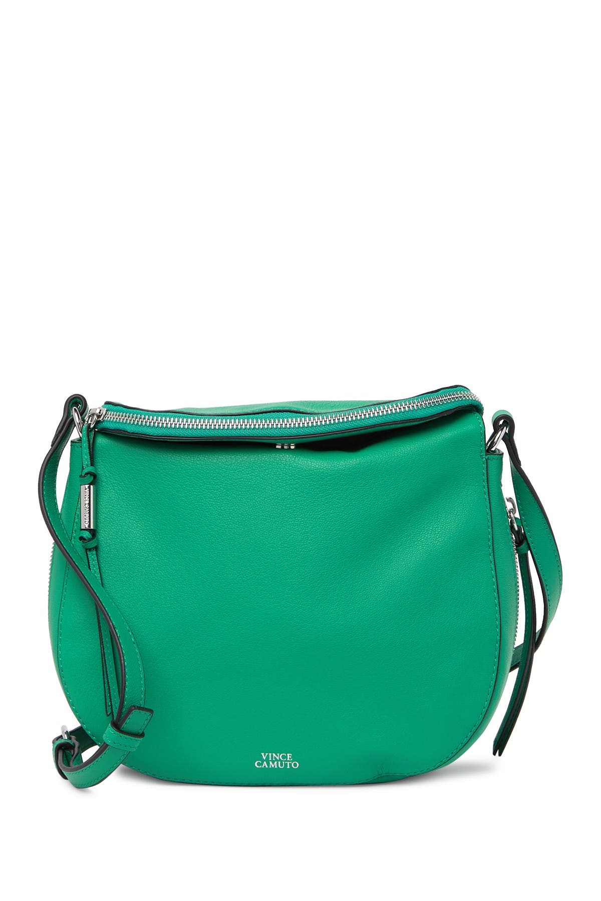 Kenzy Large Leather Crossbody Bag, Main, color, SPRING GREEN