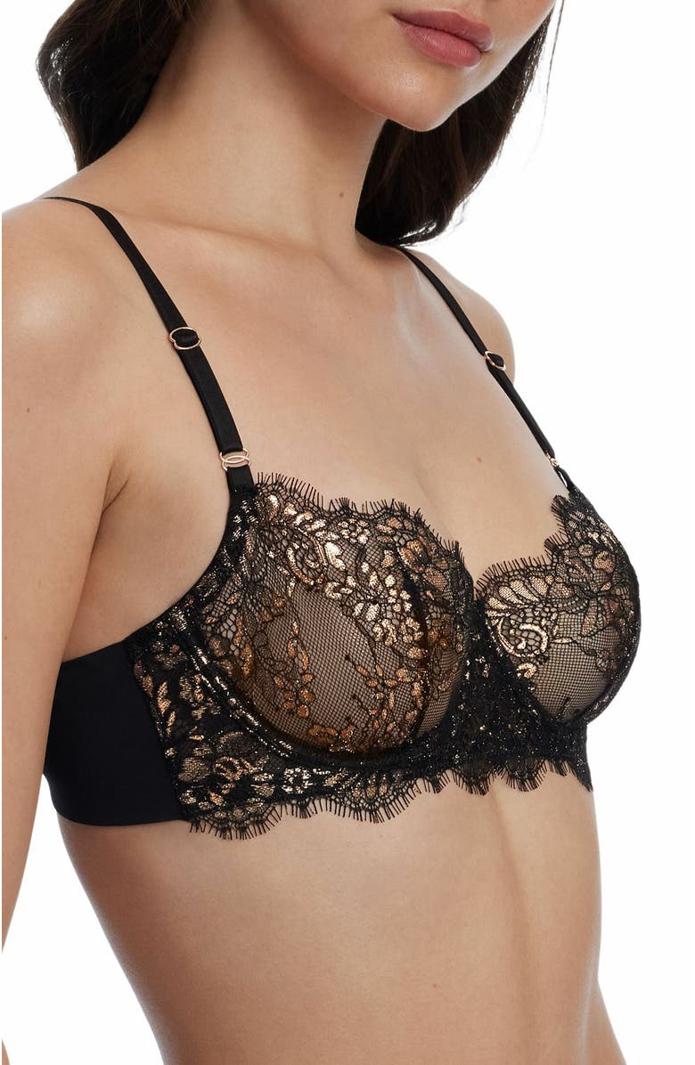 Skarlett Blue Entice Lace Balconette Underwire Bra, Alternate, color, 