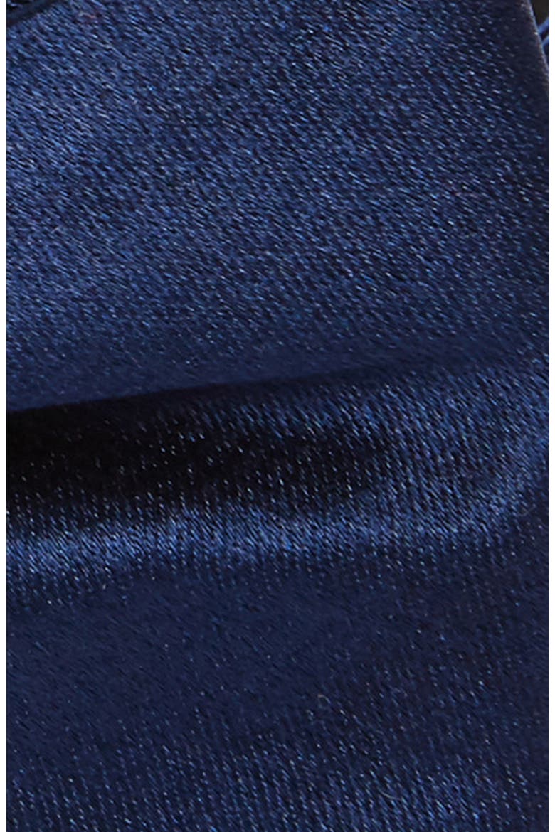 Solid Silk Bow Tie, Alternate, color, NAVY