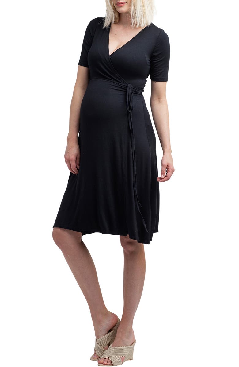 Nom Maternity Maya Wrap Maternity Dress, Main, color,