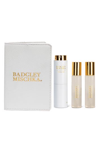 Badgley Mischka Cap D'antibes Extrait De Parfum Twist & Spray Travel Set (nordstrom Exclusive) $100 In White