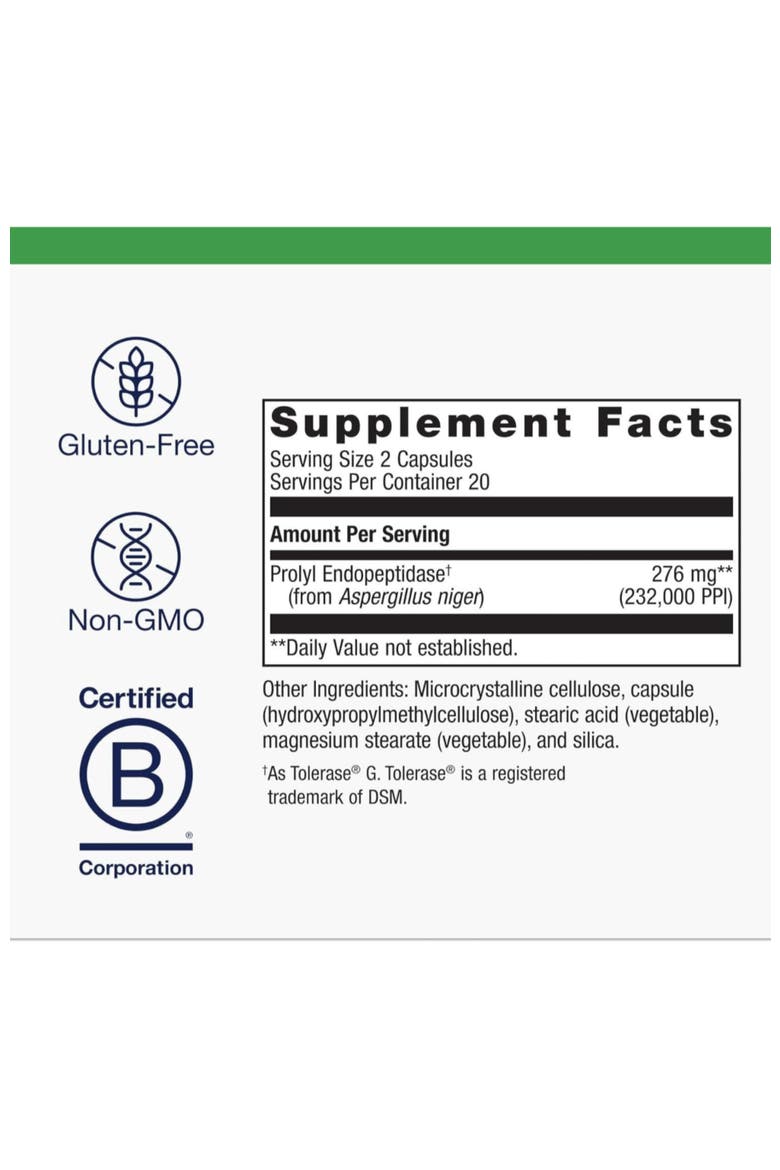 SpectraZyme Gluten Digest Enzyme Capsules 40 Capsules, Alternate, color, None