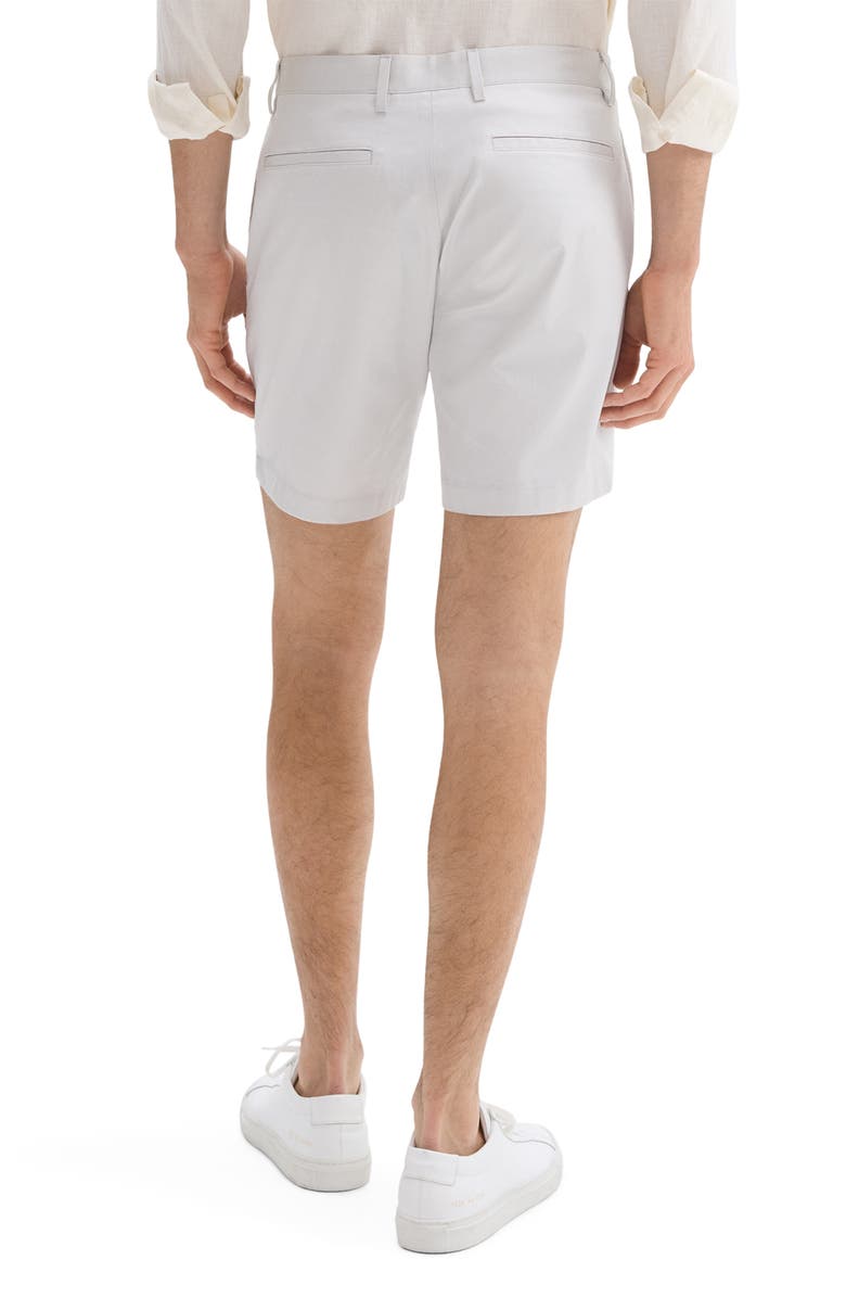 Theory Zaine Cotton Blend Shorts, Alternate, color, Fog