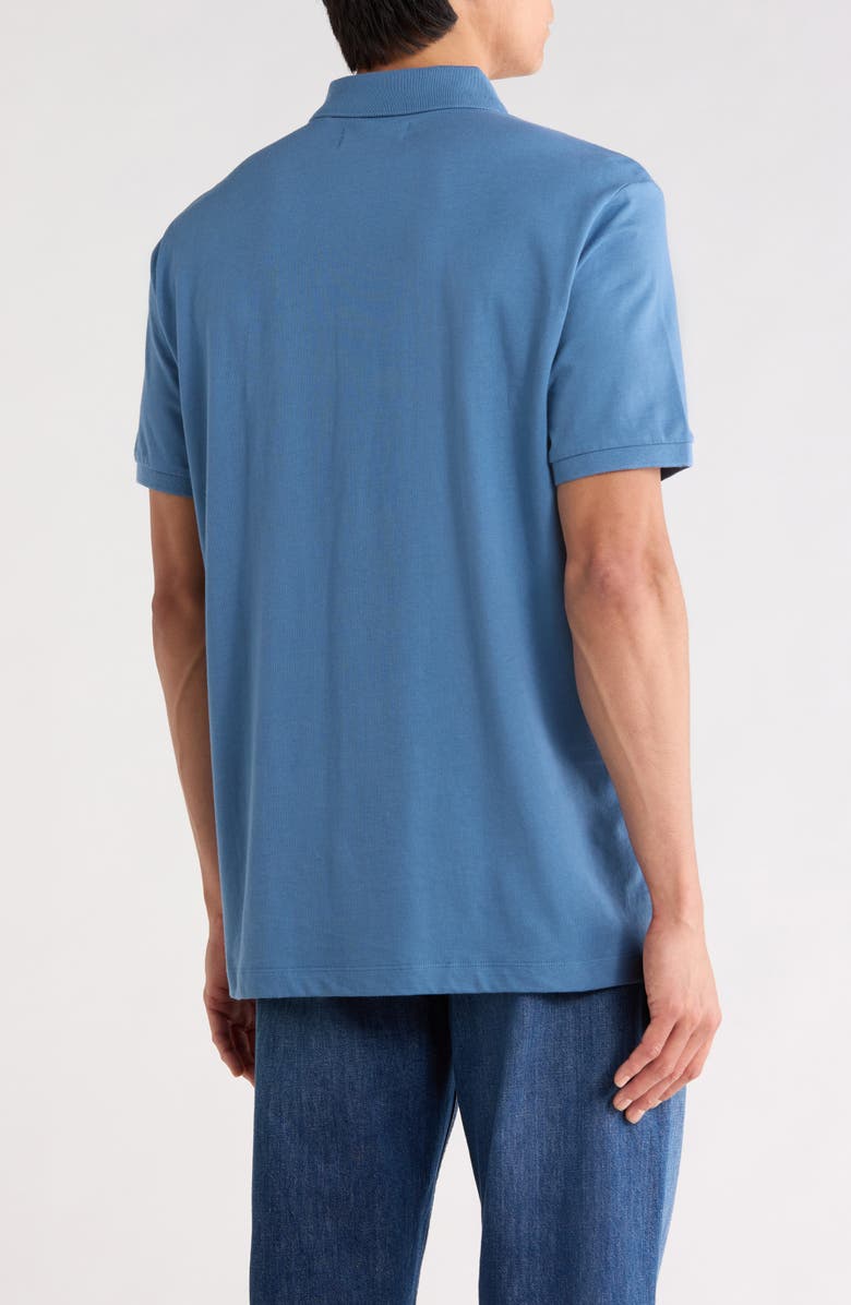 Original Penguin Jacquard Quarter Zip Polo, Alternate, color, Blue