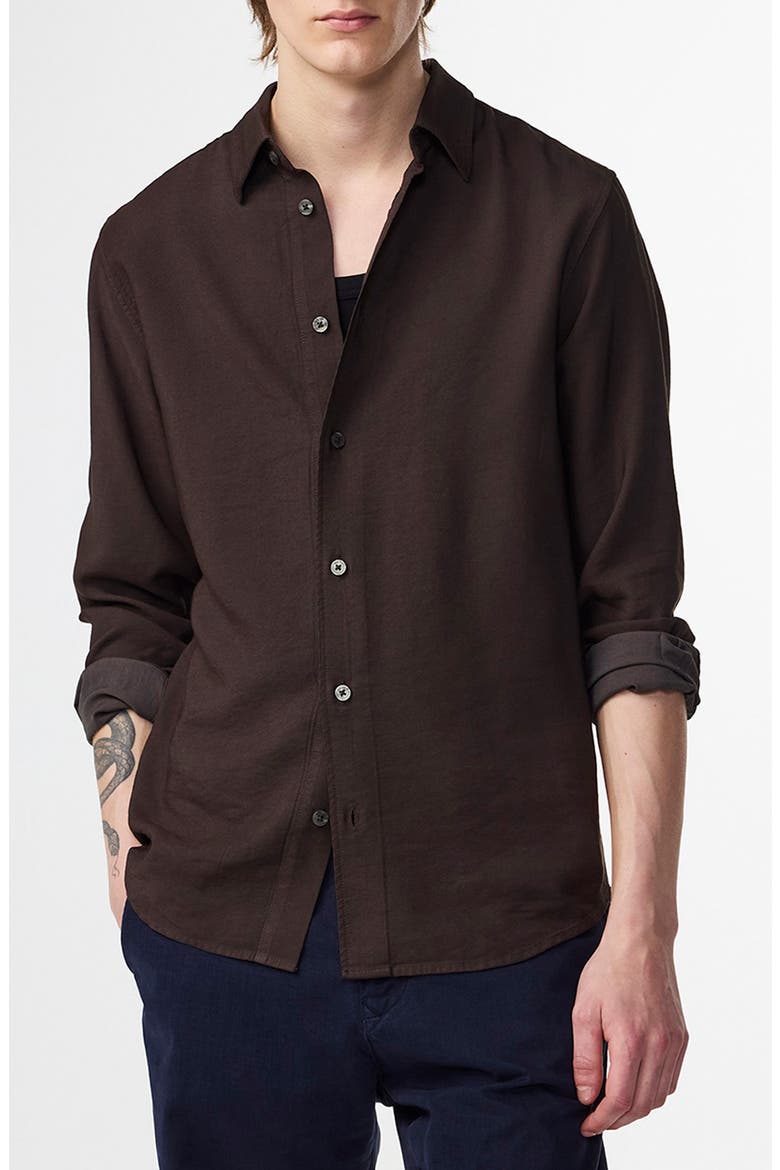 Colby 5027 Button-Up Shirt, Main, color, DARK ARMY