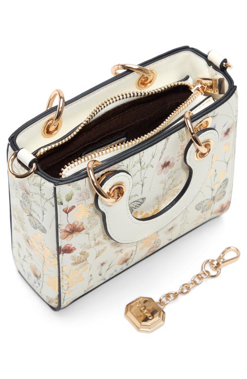 Aldo Sunblingy Faux Leather Crossbody Bag In Ivory Multi