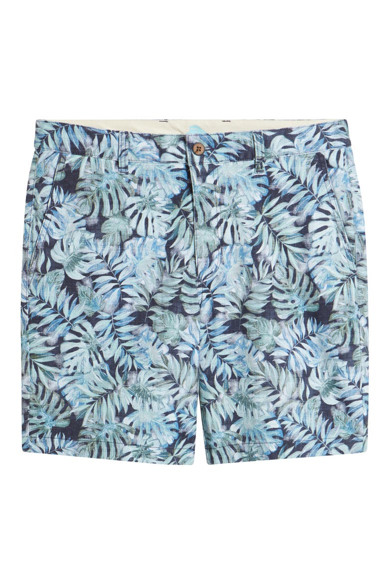 Boracay Fiesta Fronds Shorts, Alternate, color, MARITIME