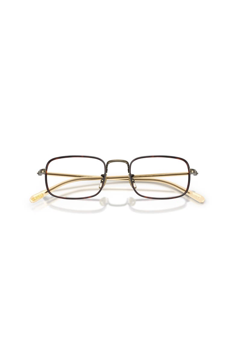 49mm Rectangle optical glasses, Alternate, color, Gold