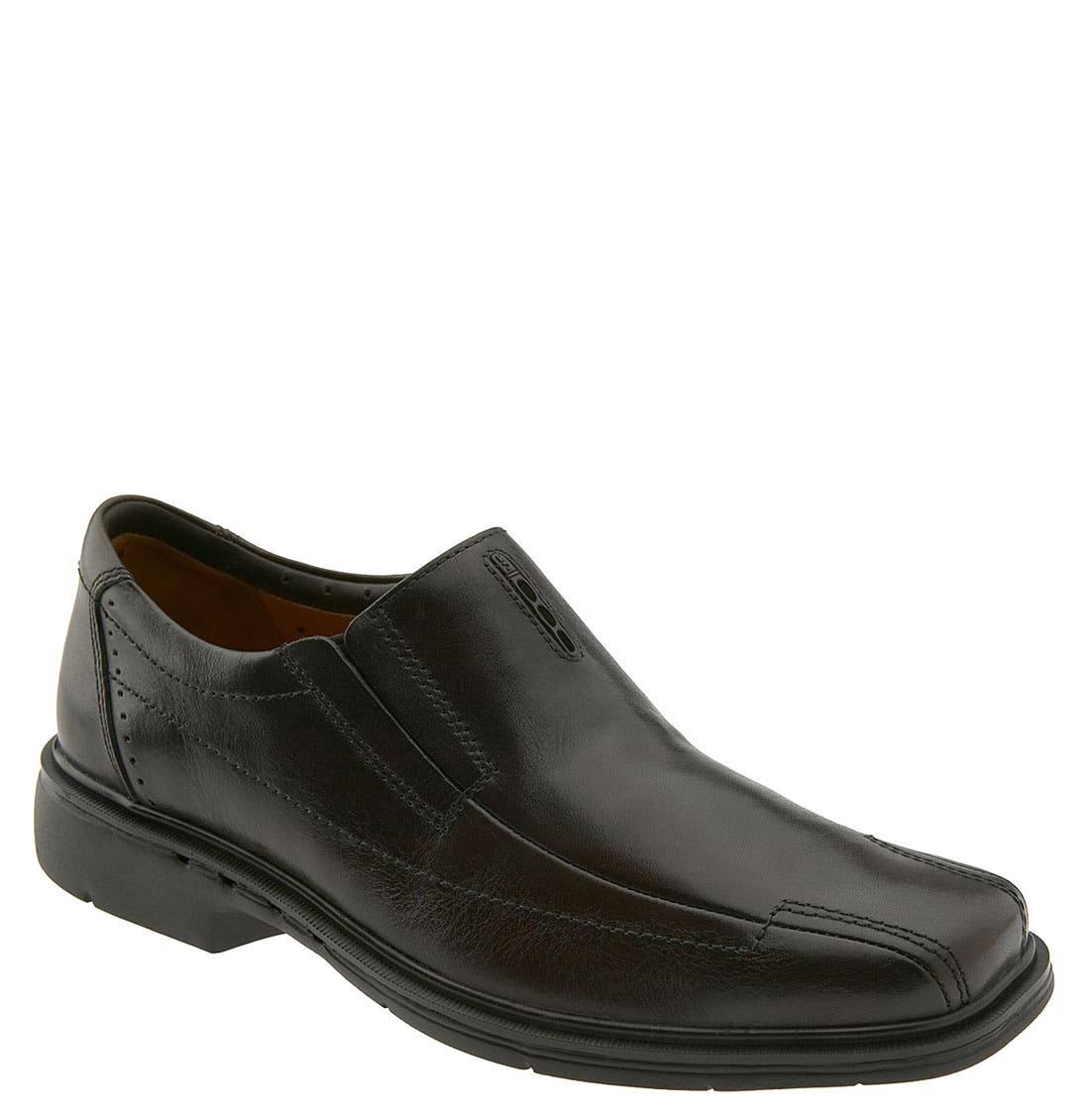 'Un.Sheridan' Slip-On, Main, color, DARK BROWN LEATHER