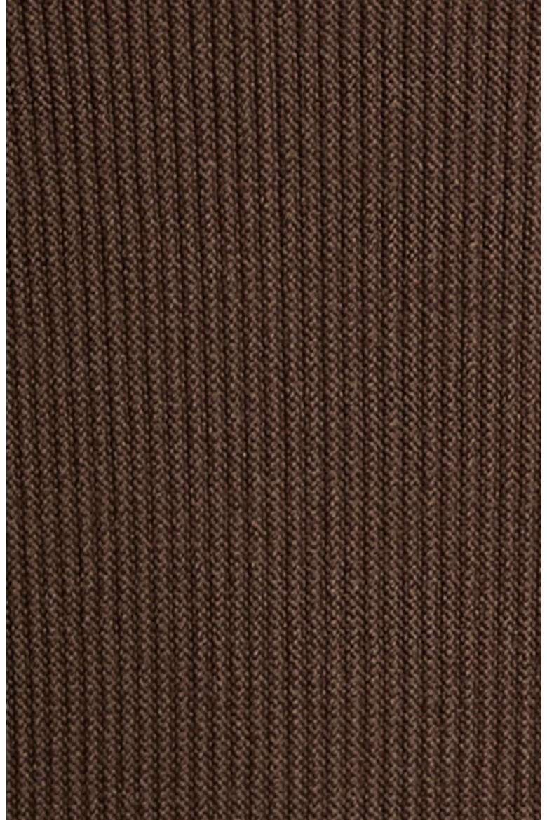 Nora Pleat Trim Top, Alternate, color, BROWN BLACK ORGANZA