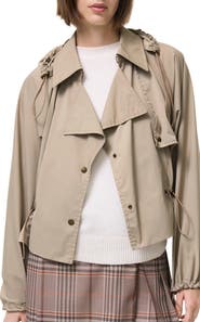 Burberry Detachable Hood Stretch Nylon Jacket