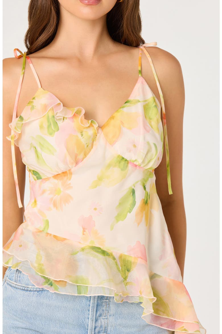 Mejra Floral Ruffle Top, Alternate, color, BLUSH MULTI FLORAL
