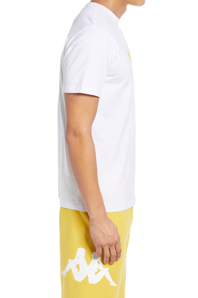 Kappa Authentic Estessi Graphic Tee, Alternate, color, WHITE / ORANGE / YELLOW