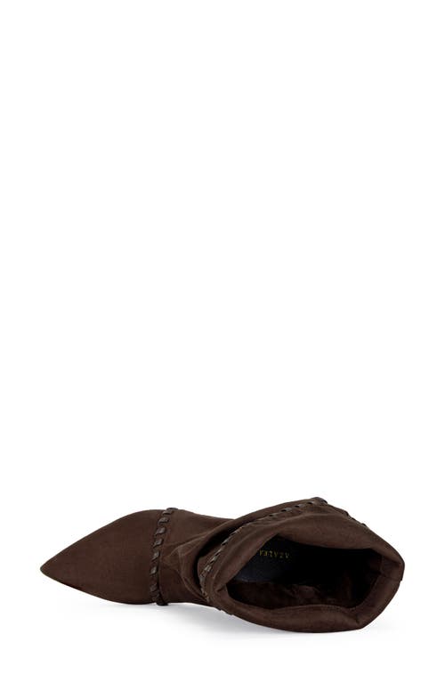 Azalea Wang Wink Slouch Pointed Toe Boot In Brown