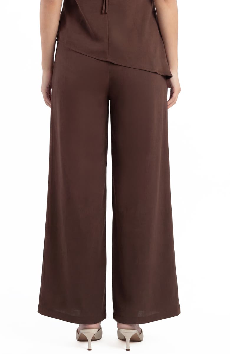 BY DESIGN Iced Tea Wide Leg Pants, Alternate, color, Chocolate