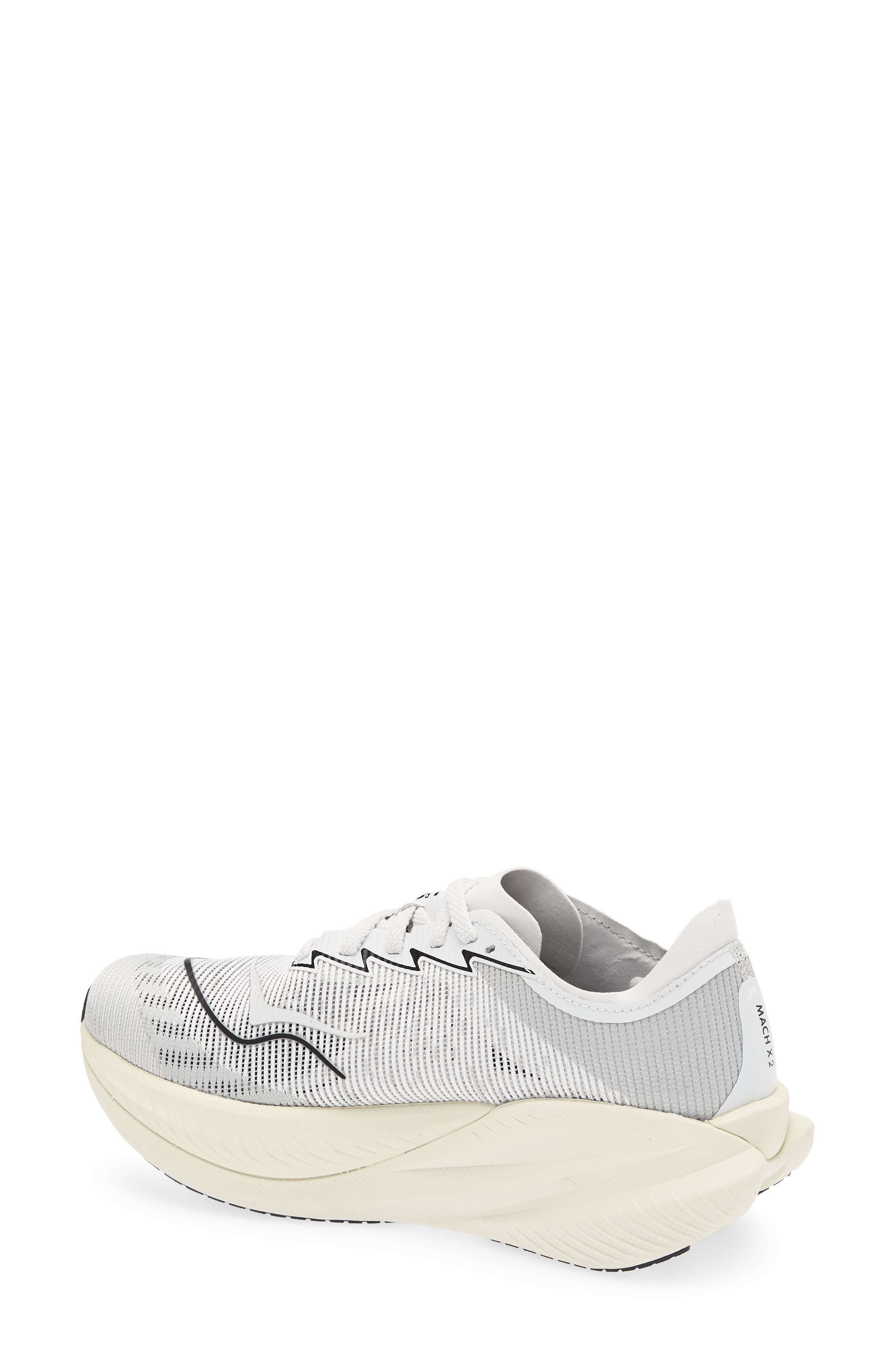 HOKA Mach X 2 Running Shoe, Alternate, color, White / Cosmic Grey