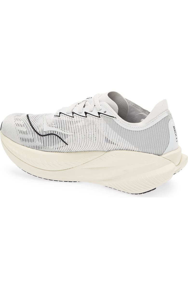 HOKA Mach X 2 Running Shoe, Alternate, color, White / Cosmic Grey