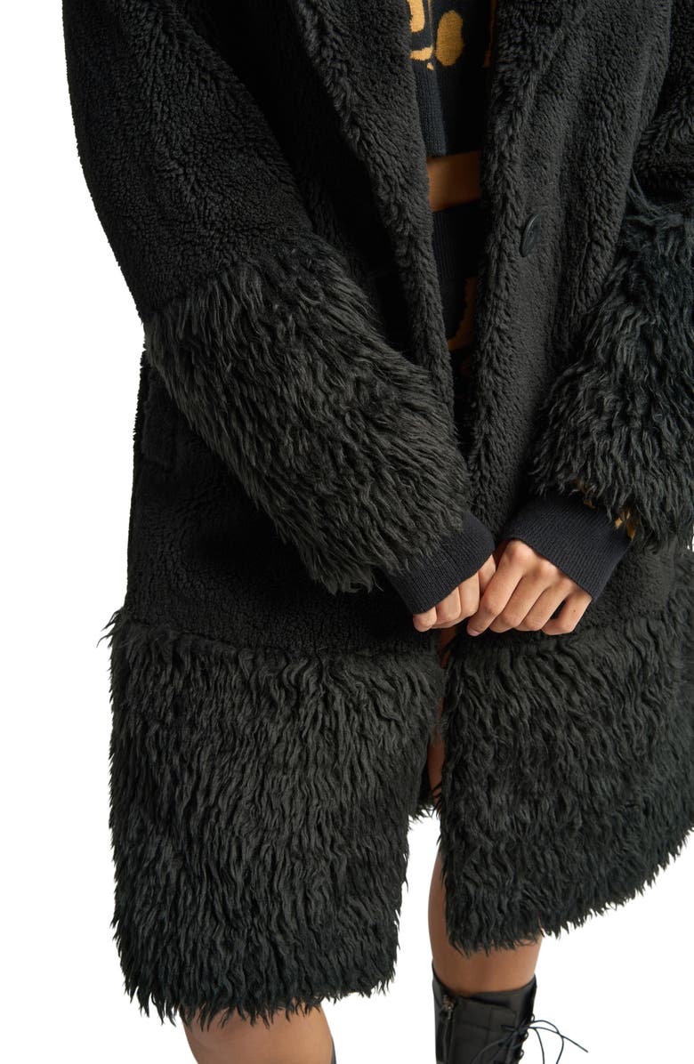 LITA by Ciara Long Teddy Coat, Alternate, color,