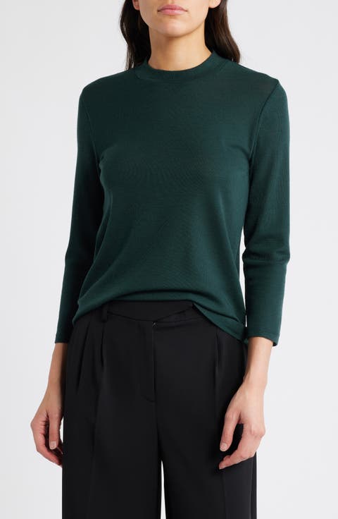 Crewneck Wool Top